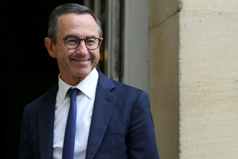 Le ministre de l'Intérieur Bruno Retailleau à l'hôtel Matignon, le 2 septembre 2025 à Paris