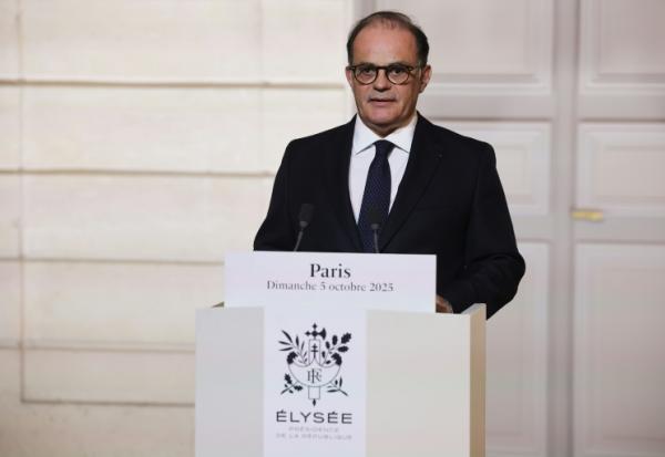 le secrétaire général de l'Elysée, Emmanuel Moulin  annonce le nouveau gouvernement le 5 octobre 2025 à l'Elysée