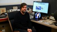 Santiago Siri, 42 ans, concepteur de "El Primer Feca" en Argentine, à Buenos Aires le 18 septembre