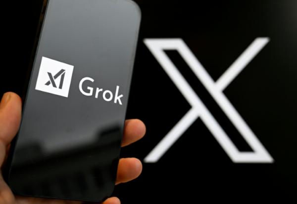 Logo de l'outil d'intelligence artificelle Grok