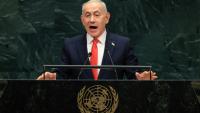 Le Premier ministre israélien Benjamin Netanyahu à la tribune de l'ONU le 24 septembre 2026
