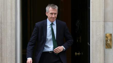 Le ministre de la Défense britannique Dan jarvis à Londres le 12 juin 2026