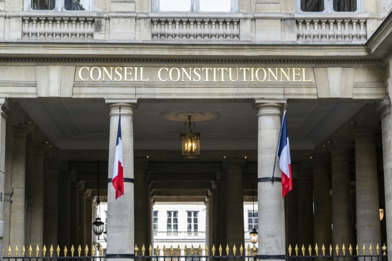 L'entrée du Conseil constitutionnel à Paris, le 8 octobre 2025