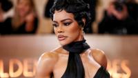 L'actrice américaine Teyana Taylor assiste à la cérémonie des Golden Globes à Beverly Hills, Etats-Unis, le 11 janvier 2026
