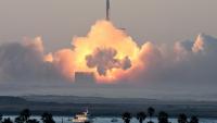 La mégafusée Starship de SpaceX s'envolant depuis Boca Chica, au Texas, le 18 novembre 2023