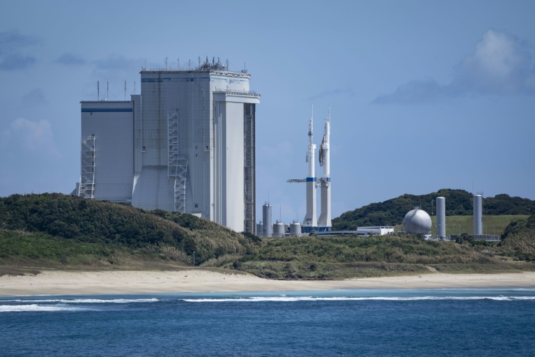 Un bâtiment d’assemblage de véhicules, au centre spatial de Tanegashima, à Minamitane, dans la préfecture de Kagoshima au Japon, le 13 août 2026.