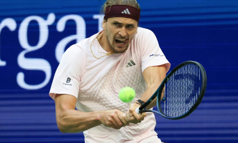 L'Allemand Alexander Zverev lors de sa demi-finale de l'US Open 2026 contre le Russe Karen Khachanov, à New York, le 11 septembre 2026