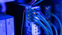 Des solutions de mise en réseau en cybersécurité pilotées par l'IA présentées lors de la 18e édition du forum InCyber dédié à la cybersécurité, au Grand palais de Lille, le 1er avril 2026