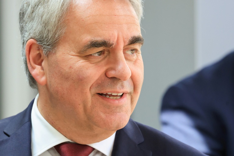 Le président des Hauts-de-France Xavier Bertrand à Amiens dans la Somme le 8 juin 2026
