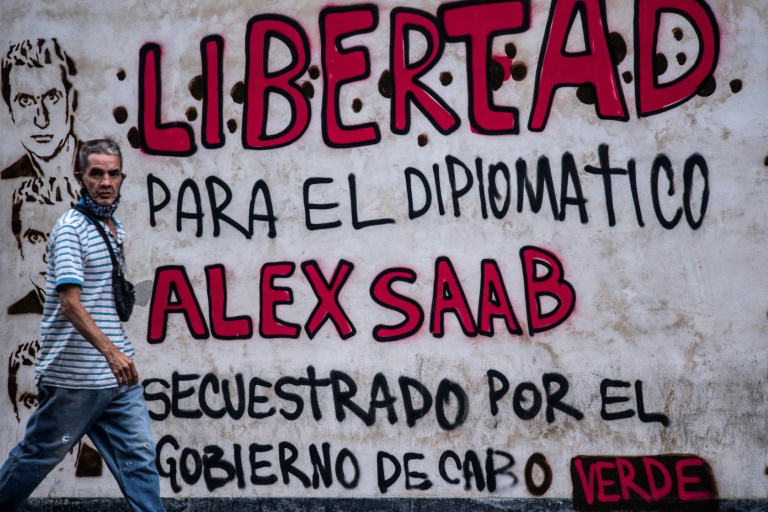 Un graffiti dans les rues de Caracas demandant 
