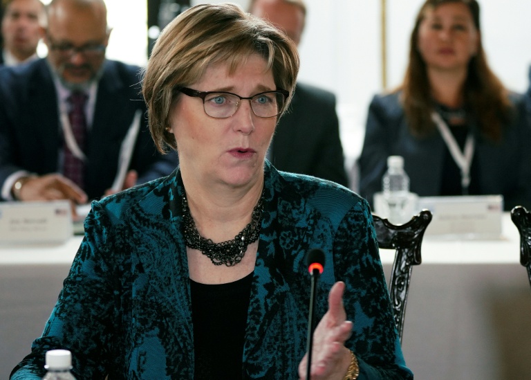 Laura F. Dogu, alors ambassadrice au Honduras, le 10 janvier 2023 à Tegucigalpa