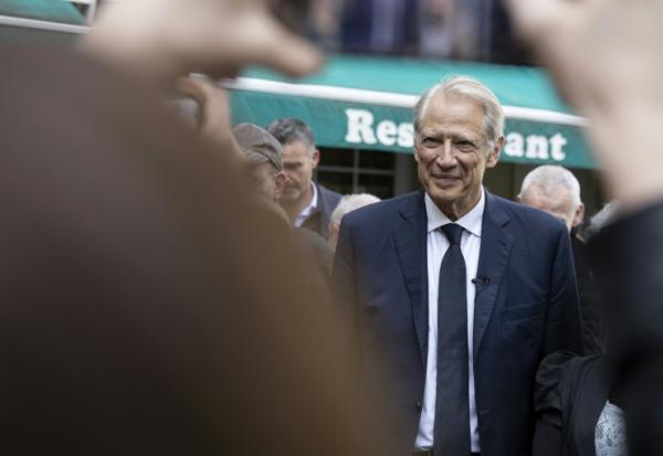 L'ancien Premier ministre Dominique de Villepin à Strasbourg le 12 mai 2026
