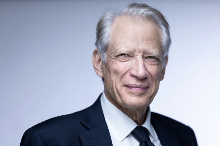 L'ancien Premier ministre Dominique de Villepin le 4 avril 2025 à Paris