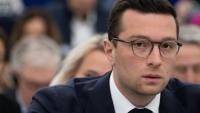 Le président du RN Jordan Bardella à Strasbourg le 20 mai 2026