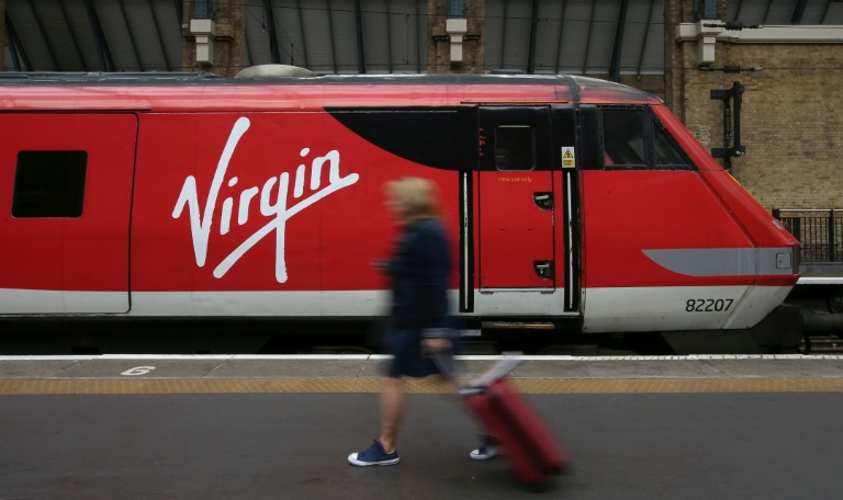 Un train exploité par Virgin Trains à la gare de Londres-King's Cross, le 16 mai 2018