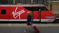 Un train exploité par Virgin Trains à la gare de Londres-King's Cross, le 16 mai 2018