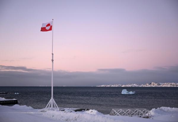 Un drapeau du Groenland à Nuuk, le 20 janvier 2026