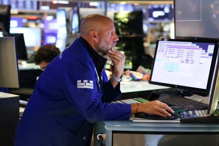 Un opérateur à la Bourse de New York, le 15 aôut 2025