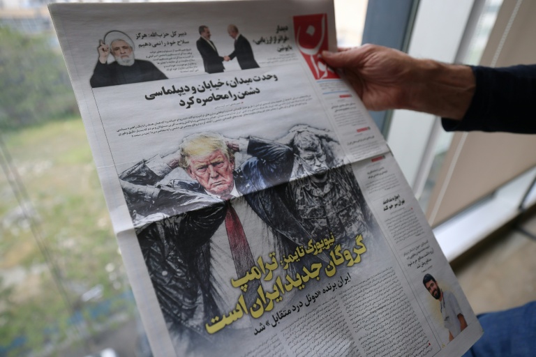 La une du journal iranien Javan, qui écrit 