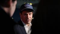 Le secrétaire d'Etat américain Marco Rubio parle aux journalistes sur la base aérienne d'Andrews, près de Washington, le 17 octobre 2026
