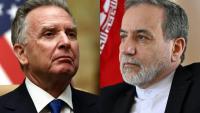 Steve Witkoff, à gauche, et Abbas Araghchi, à droite, doivent conduire vendredi à Oman les négociations entre l'Iran et les Etats-Unis