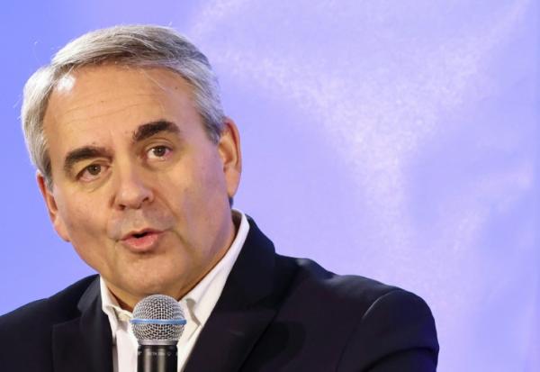 Xavier Bertrand, le 25 octobre 2025, à Saint-Quentin, dans l'Aisne