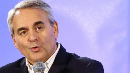 Xavier Bertrand, le 25 octobre 2025, à Saint-Quentin, dans l'Aisne