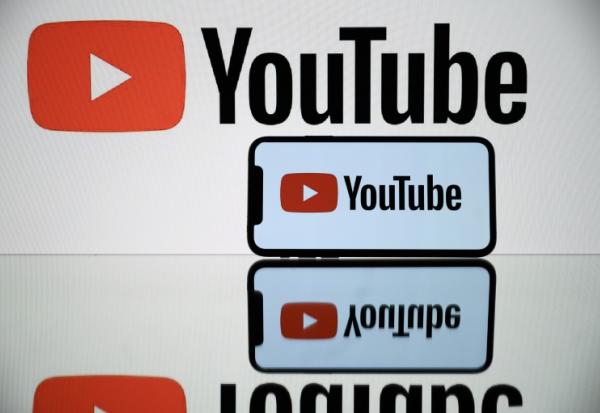Le logo de YouTube en 2021 en France