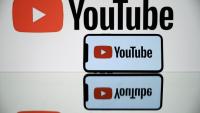 Le logo de YouTube en 2021 en France