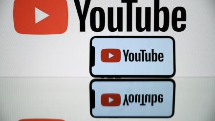 Le logo de YouTube en 2021 en France