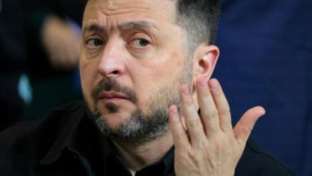 Le président ukrainien Volodymyr Zelensky à Erevan, le 4 mai 2026 en Arménie