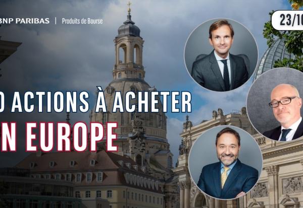 10 ACTIONS À ACHETER EN EUROPE !! - 100 % Marchés - Avec Denis Lantoine et Laurent Albie