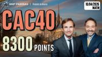 CAC 40 :  8 300 points en ligne de mire - 100 % Marchés - 10/04/2026 - M