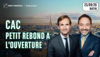CAC : Petit rebond a l'ouverture - 100 % Marchés - 25/09/26 - M