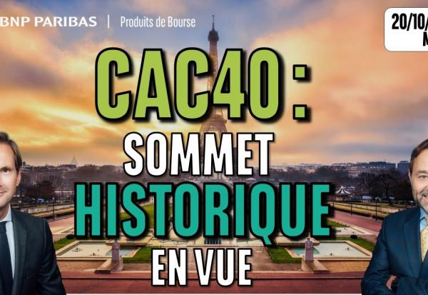 CAC : SOMMET HISTORIQUE en vue - 100 % Marchés - 20/10/2025 - M