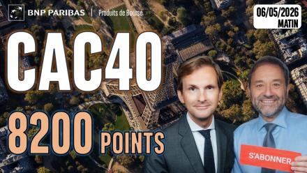 CAC40 : 8 200 points en ligne de mire - 100 % Marchés - 06/05/2026 - M