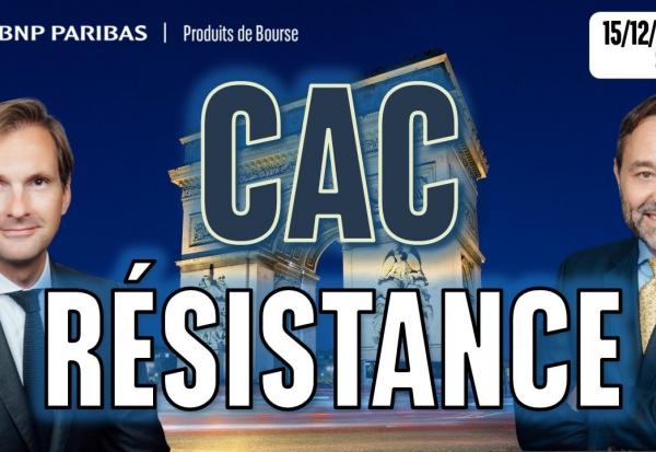 CAC40 : échec sous résistance - 100 % Marchés - 15/12/2025 - S