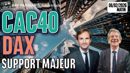 CAC40 et DAX sur support majeur - 100 % Marchés - 06/02/2026 - M