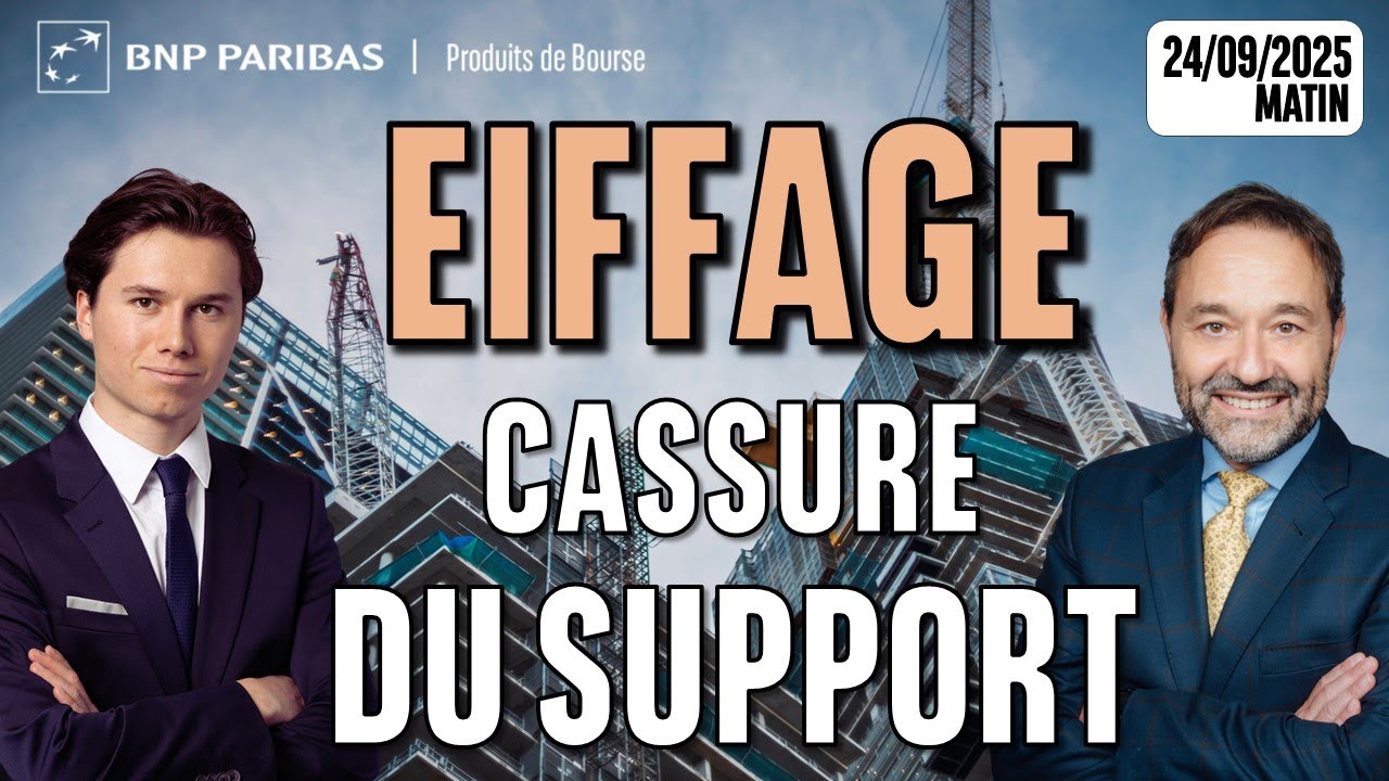 EIFFAGE : Cassure du support - 100 % Marchés - 24/09/2025 - M