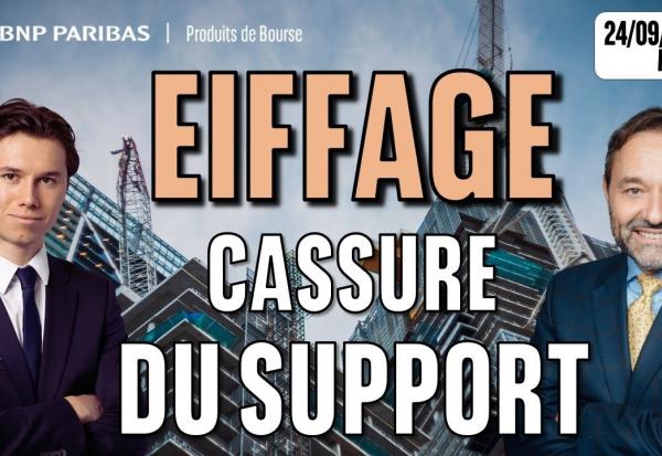 EIFFAGE : Cassure du support - 100 % Marchés - 24/09/2025 - M