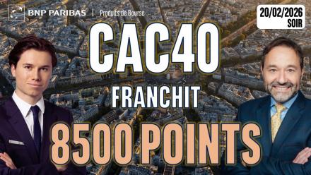Le CAC franchit les 8500 points - 100 % Marchés - 21/02/2026 - S