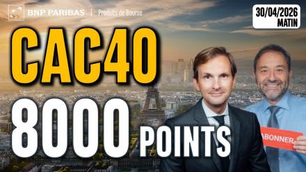 Le CAC repasse sous les 8 000 points - 100 % Marchés - 30/04/2026 - M
