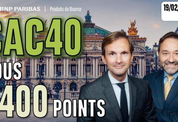 Le CAC repasse sous les 8400 points - 100 % Marchés - 19/02/2026 - S