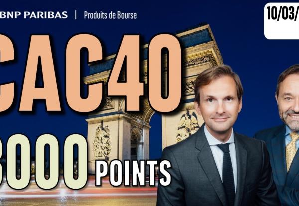 Le CAC reprend les 8000 points - 100% Marchés -10/03/2026 - M