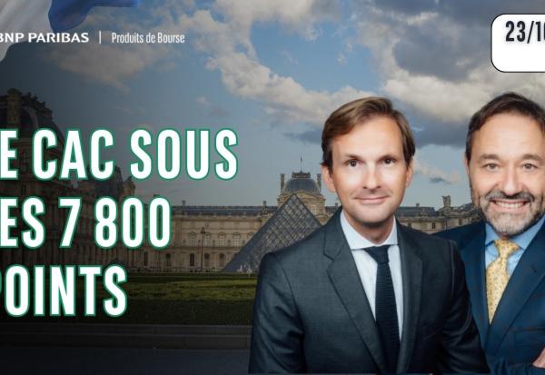 LE CAC SOUS 7800 !! - 100 % Marchés - 23/10/26 - S