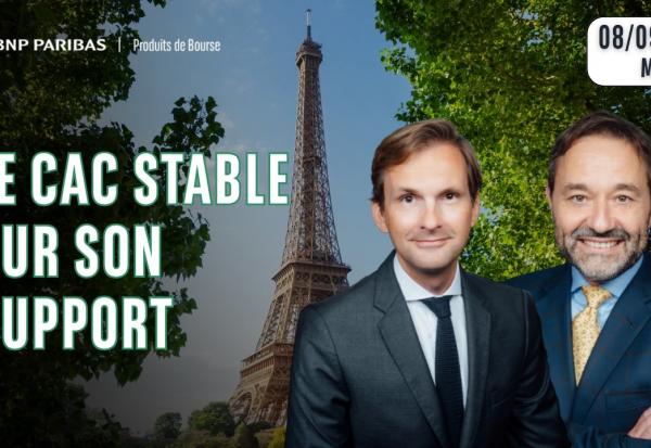 Le CAC stable sur son support - 100% Marchés - 08/09/2026 - M