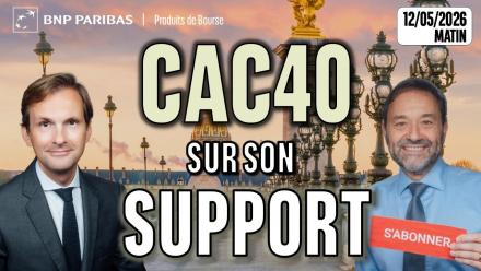 Le CAC40 sur son support - 100 % Marchés - 12/05/2026 - M