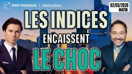 Les INDICES encaissent le CHOC - 100 % Marchés - 02/03/2026 - M