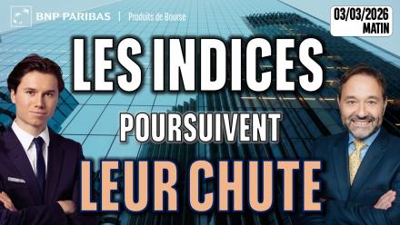 Les indices poursuivent leur chute - 100 % Marchés - 03/03/2026 - M
