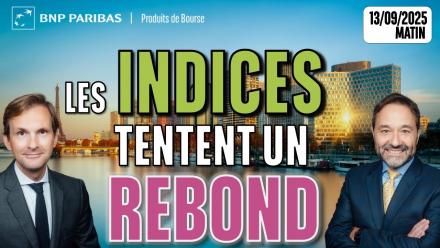 Les INDICES tentent un REBOND  - 100 % Marchés - 13/10/2025 - M